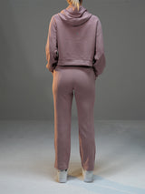 Set Casual Cropped Hoodie with pant