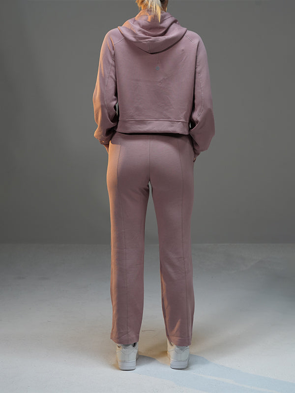 Set Casual Cropped Hoodie with pant