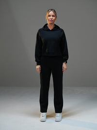 Set Casual Cropped Hoodie with pant