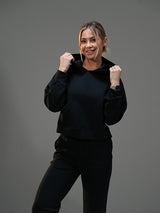 Set Casual Cropped Hoodie with pant