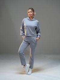Set Casual Cropped Hoodie with pant