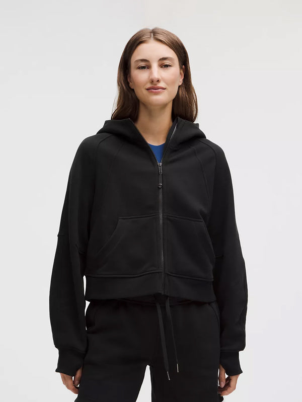 Cropped Full-Zip Hoodie