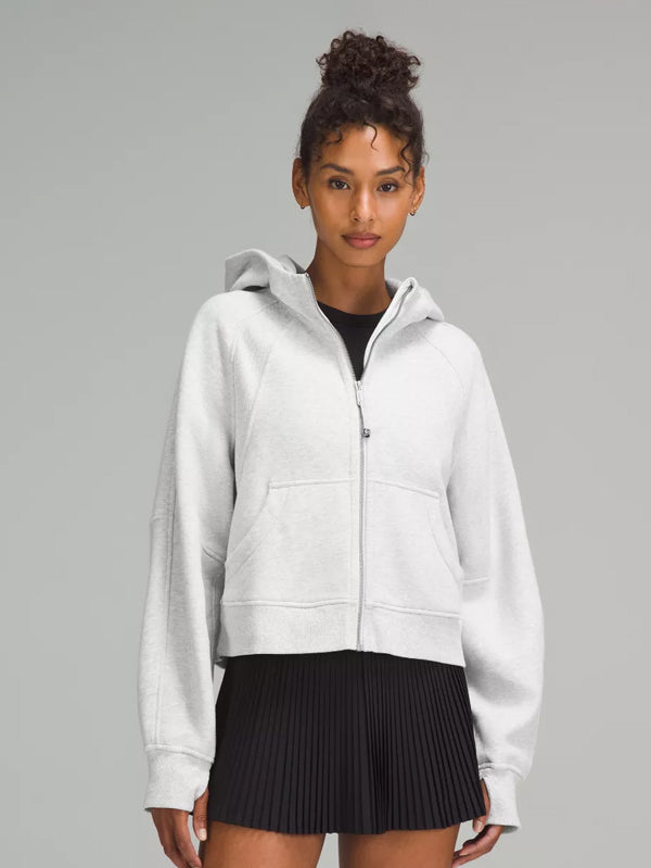 Cropped Full-Zip Hoodie