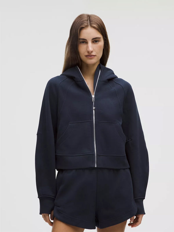 Cropped Full-Zip Hoodie