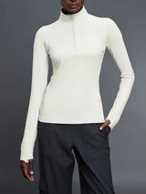 Classic-Fit Half Zip Long Sleeve