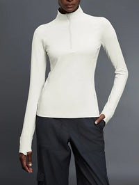 Classic-Fit Half Zip Long Sleeve