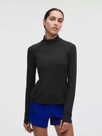 Classic-Fit Half Zip Long Sleeve