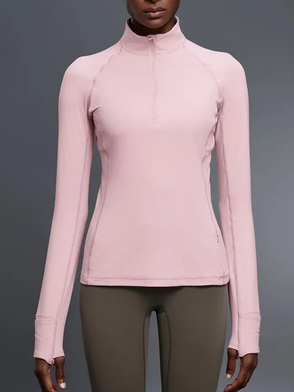 Classic-Fit Half Zip Long Sleeve
