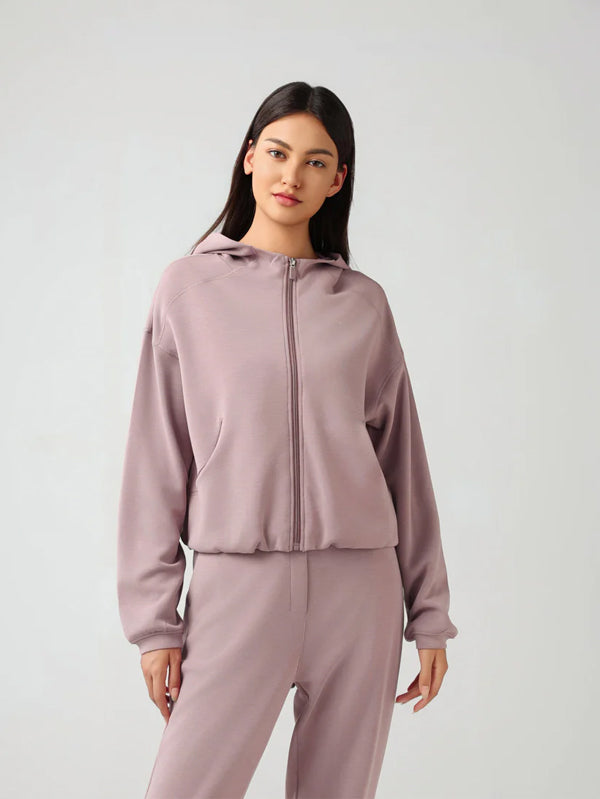 Set Cropped Jacket with Jogger Pant