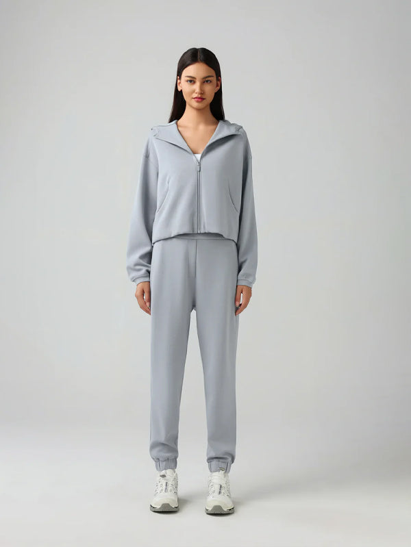 Set Cropped Jacket with Jogger Pant