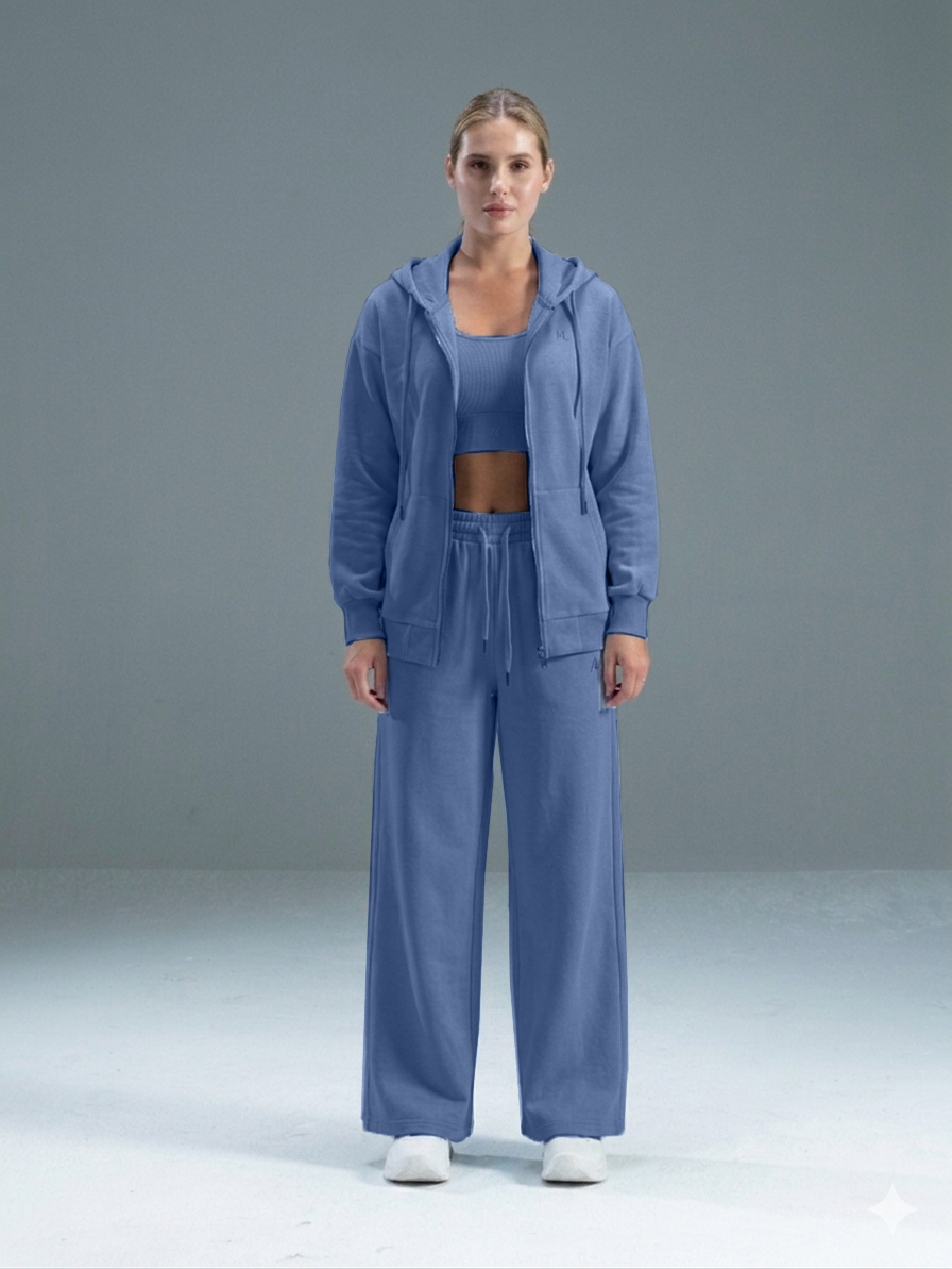 Set Wide Leg Pants and Jackets