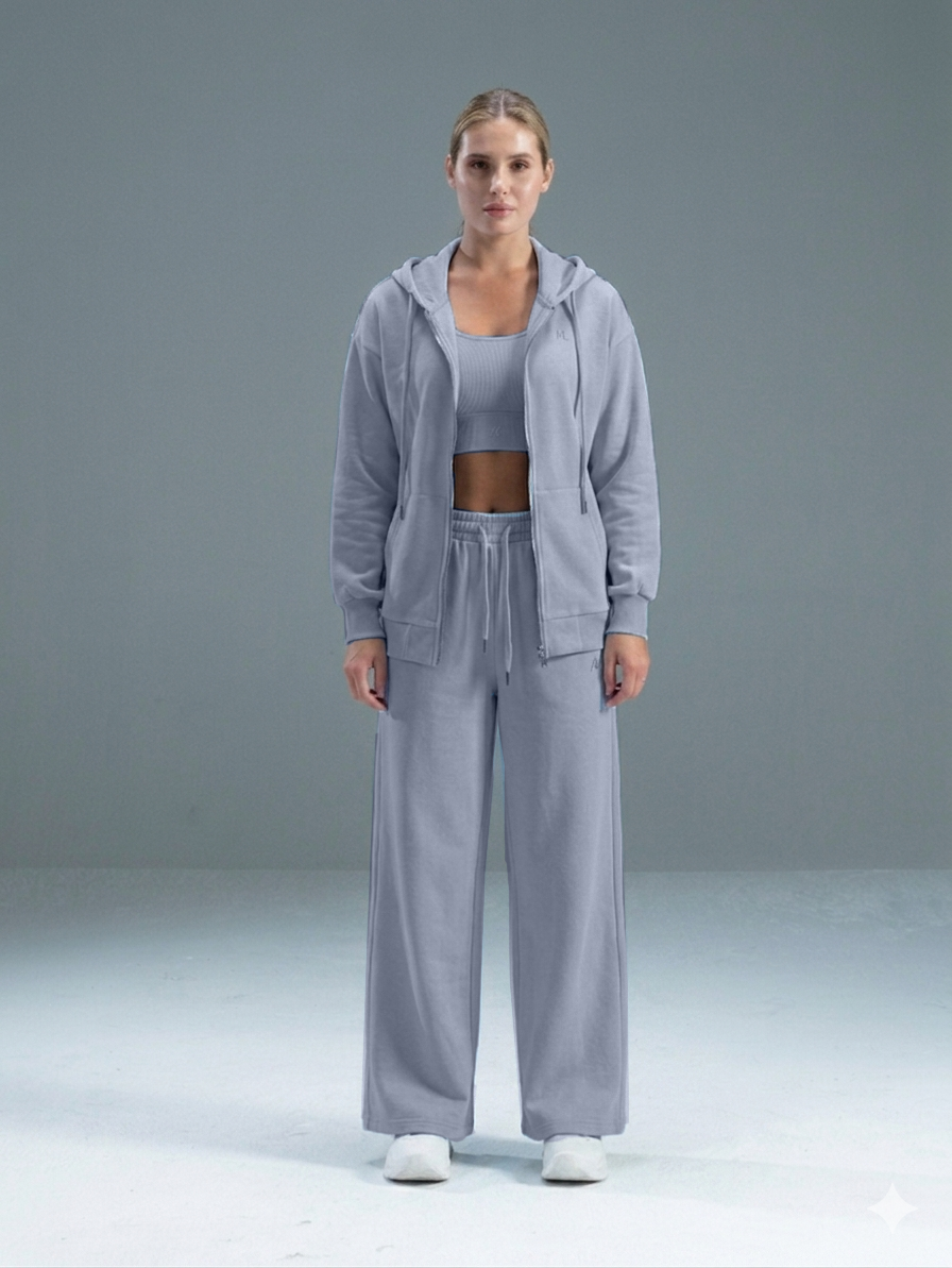 Set Wide Leg Pants and Jackets