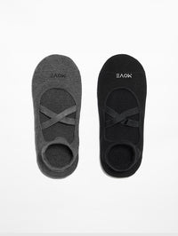 Move Pilates Socks With Crossover Straps - 3 Pairs