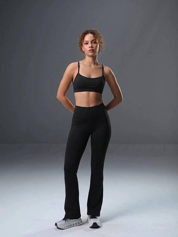 Set Flow Y Bras with Super-High-Rise Flared Pant