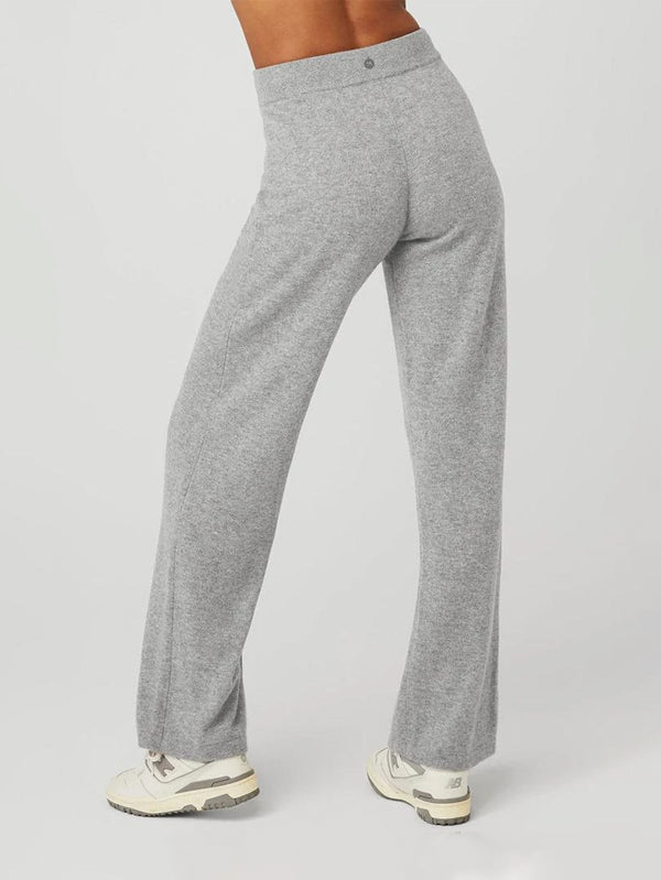 Cashmere High-Waist Jet Set Wide Leg Pant