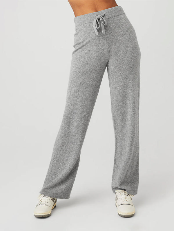 Cashmere High-Waist Jet Set Wide Leg Pant