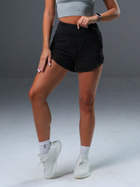 Running Shorts with Mesh Stitching
