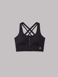 Set Zip-Front Sculpt Bra Top with Short