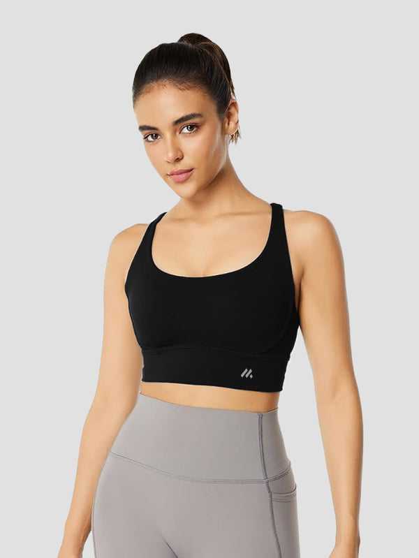 Sports Bra with Cross Back